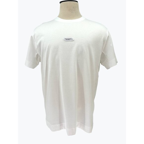 Givenchy Mens White Cotton Short Sleeve T-Shirt Mesh Underarm Detail Size Large - Picture 2 of 16